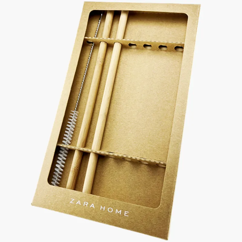 Wooden Straw packaging box