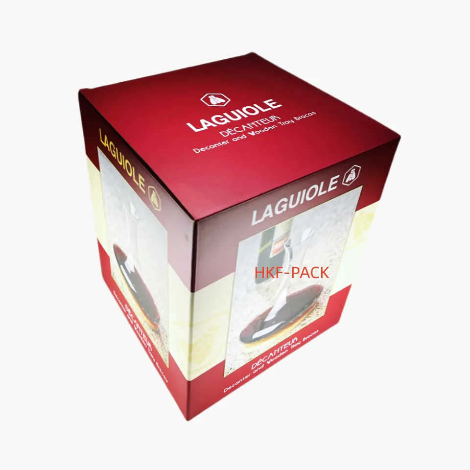 Glass wine packaging box